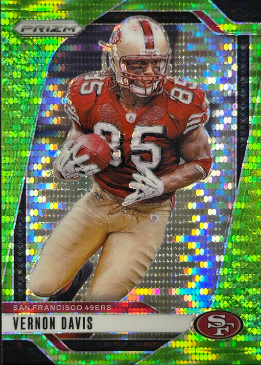 Vernon Davis Prizm Green Pulsar 49ers
