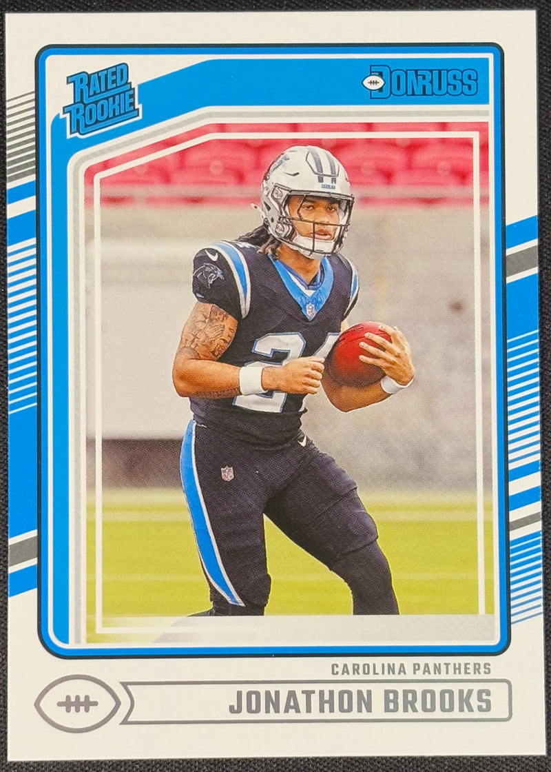Jonathan Brooks Donruss Rated Rookie Panthers