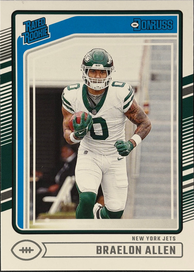 Braelon Allen Donruss Rated Rookie Jets