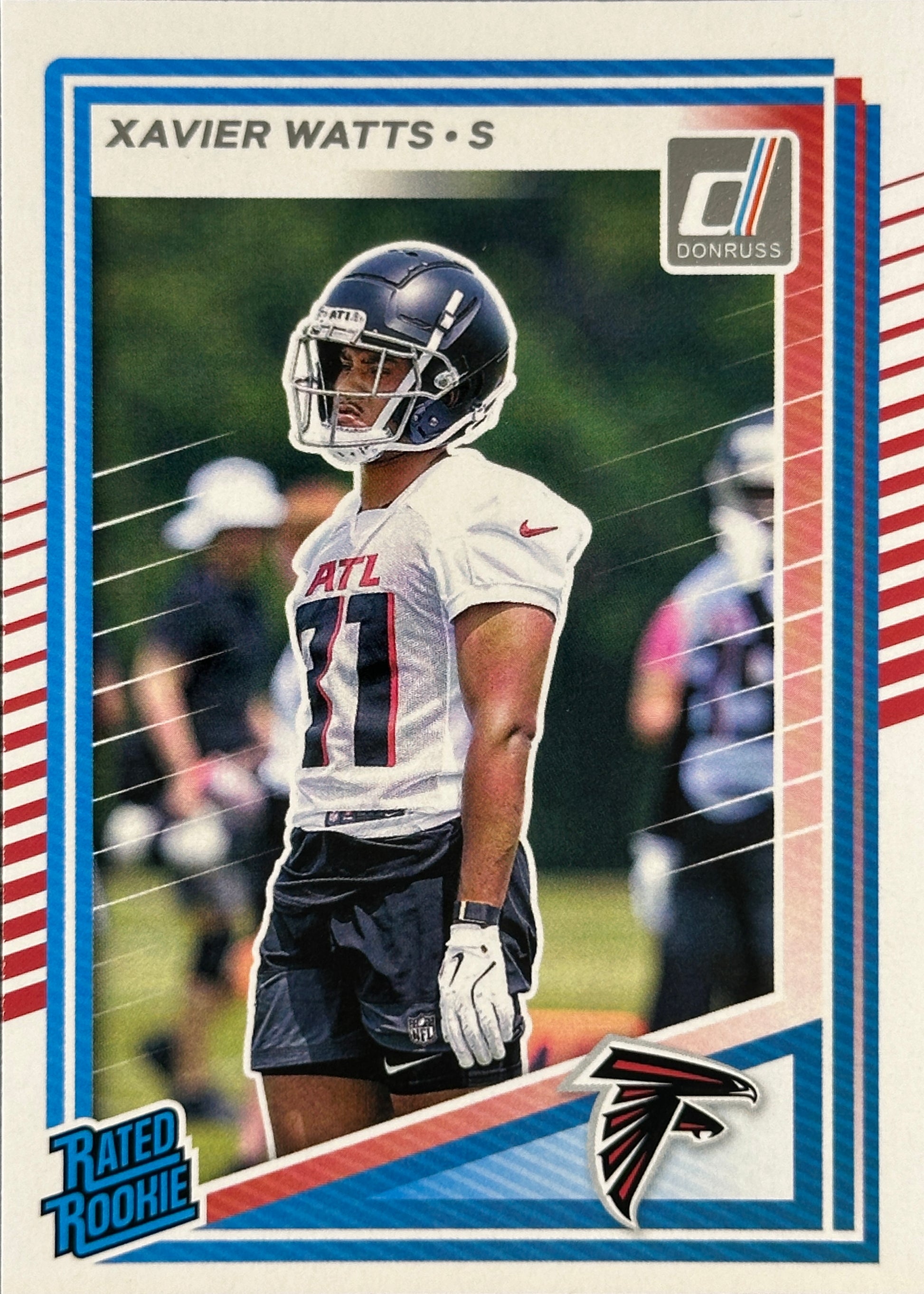 Xavier Watts Rated Rookie Donruss Falcons Sports Card