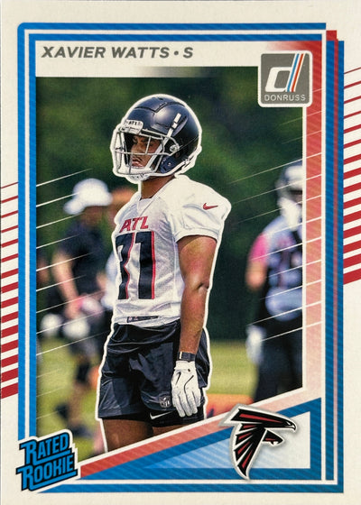 Xavier Watts Rated Rookie Donruss Falcons