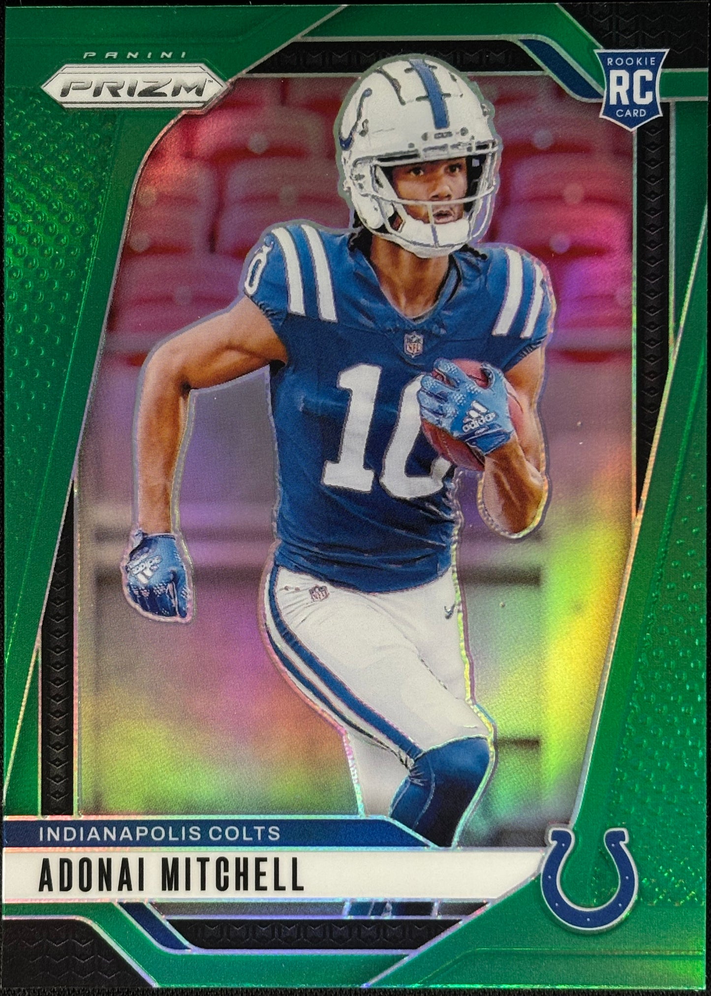 Adonai Mitchell Prizm Green Rookie