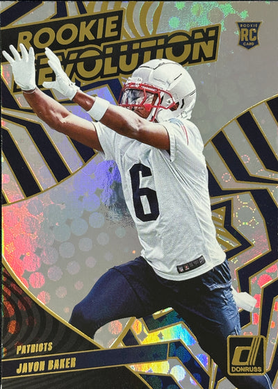 Javon Baker Rookie Revolution Patriots Sports Card