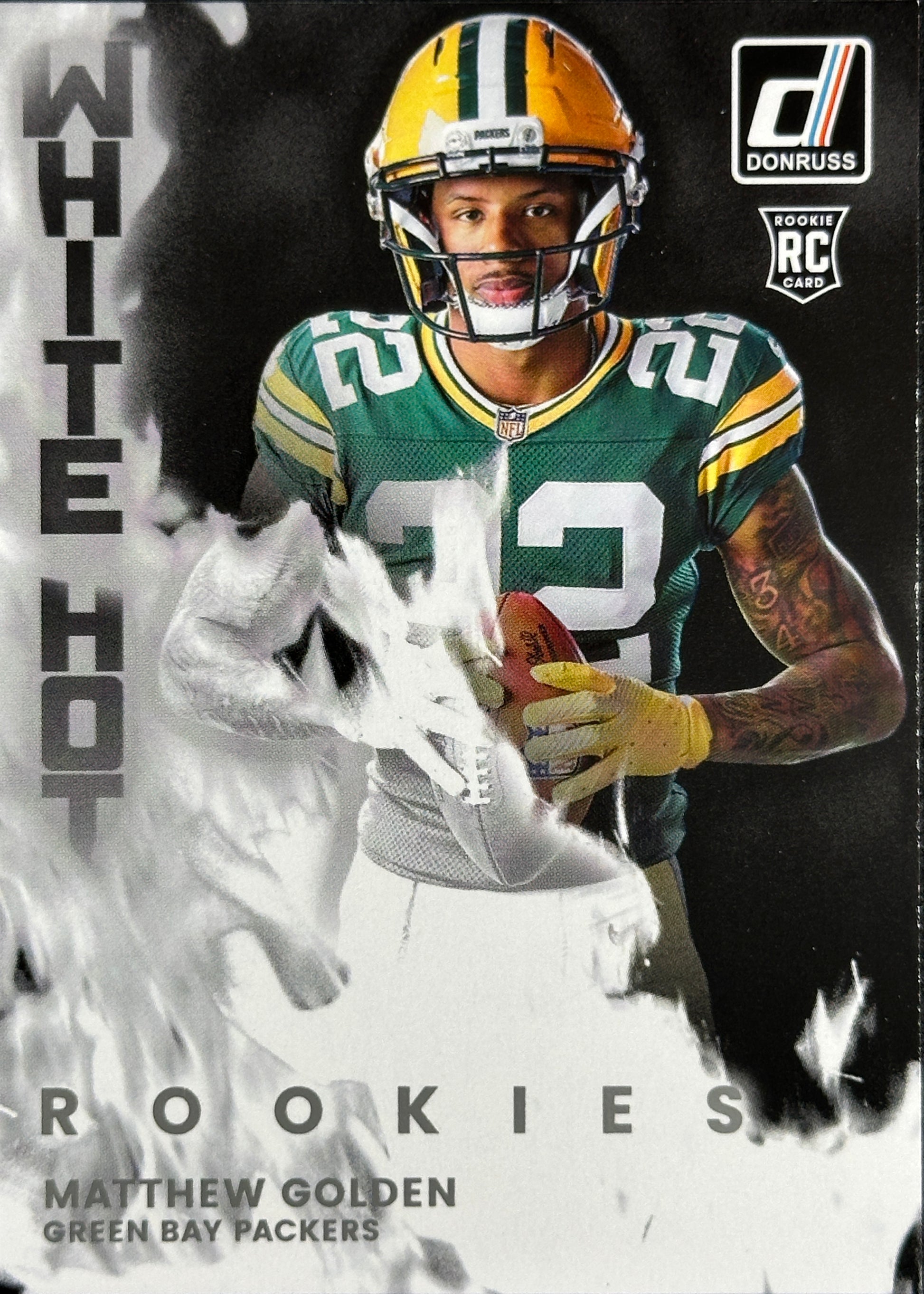 Matthew Golden White Hot Rookies Donruss Packers Sports Card