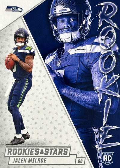 Jalen Milroe Exclusive Rookies & Stars Seahawks Sports Card