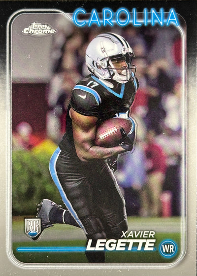 Xavier Legette Topps Chrome Rookie Panthers