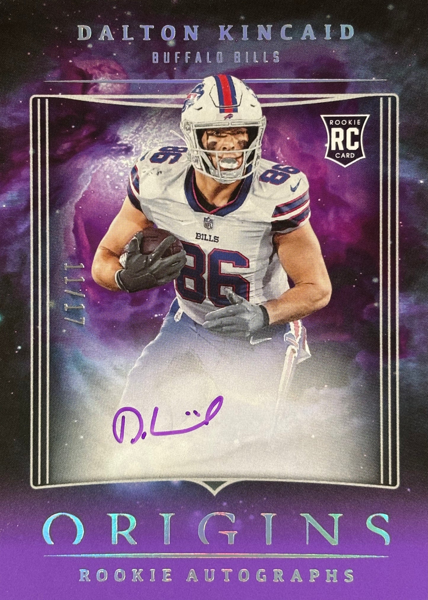 Dalton Kincaid Origins Auto /17 Rookie Bills