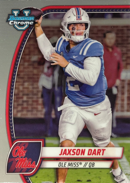 Jaxson Dart Bowman U Chrome Giants