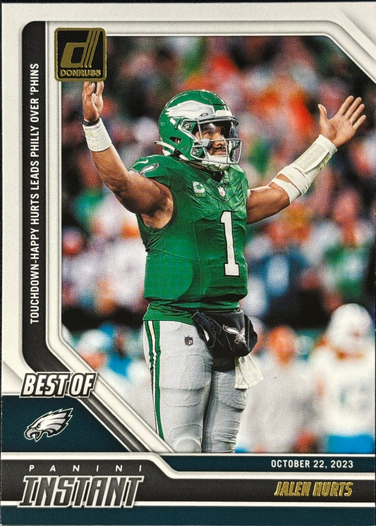 Jalen Hurts Donruss Panini Instant Eagles