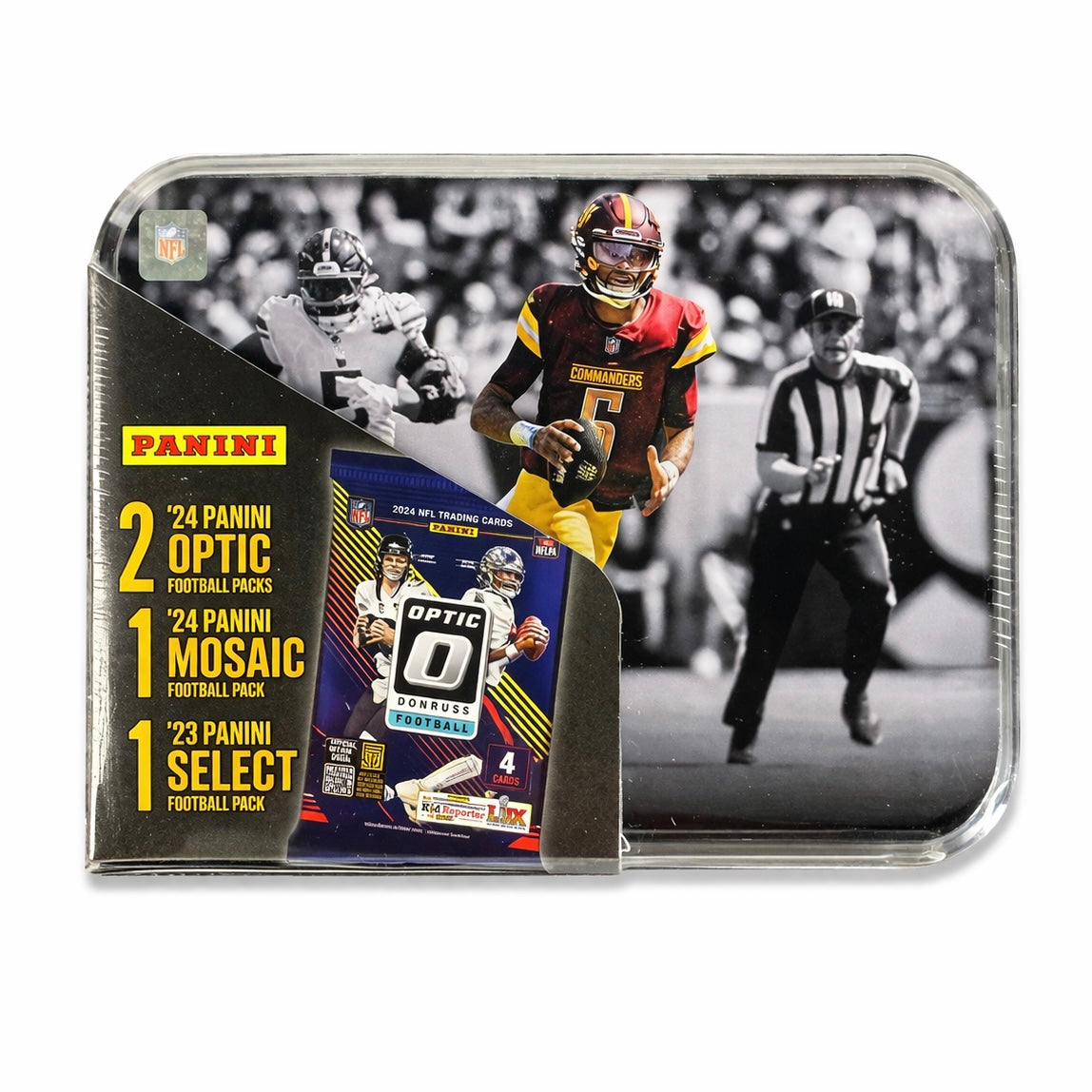 2023-24 Panini NFL Collector Tin Optic, Mosaic, Select SEALED