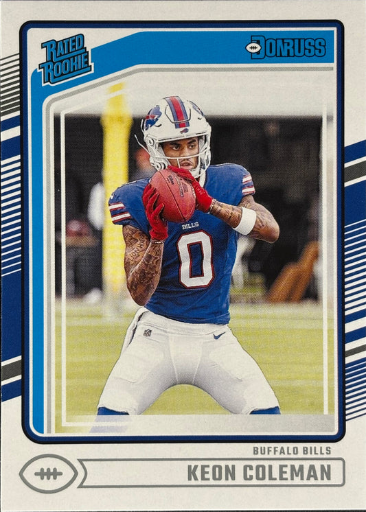 Keon Coleman Donruss Rated Rookie Bills