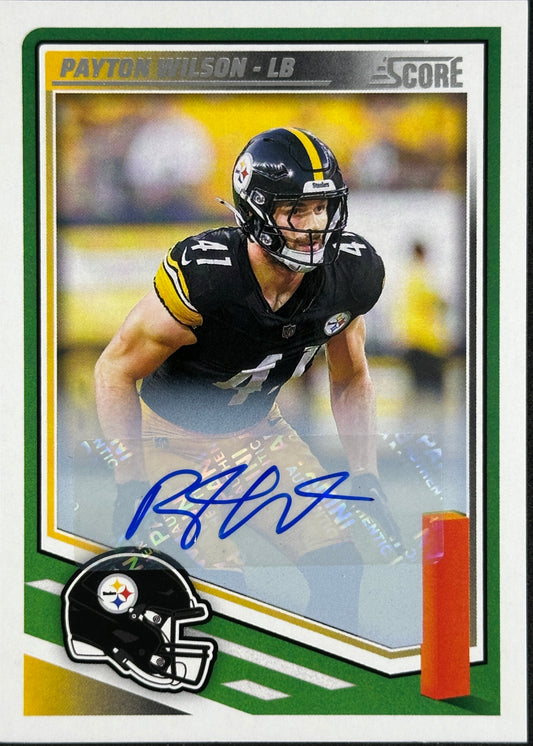 Payton Wilson Auto Score Steelers