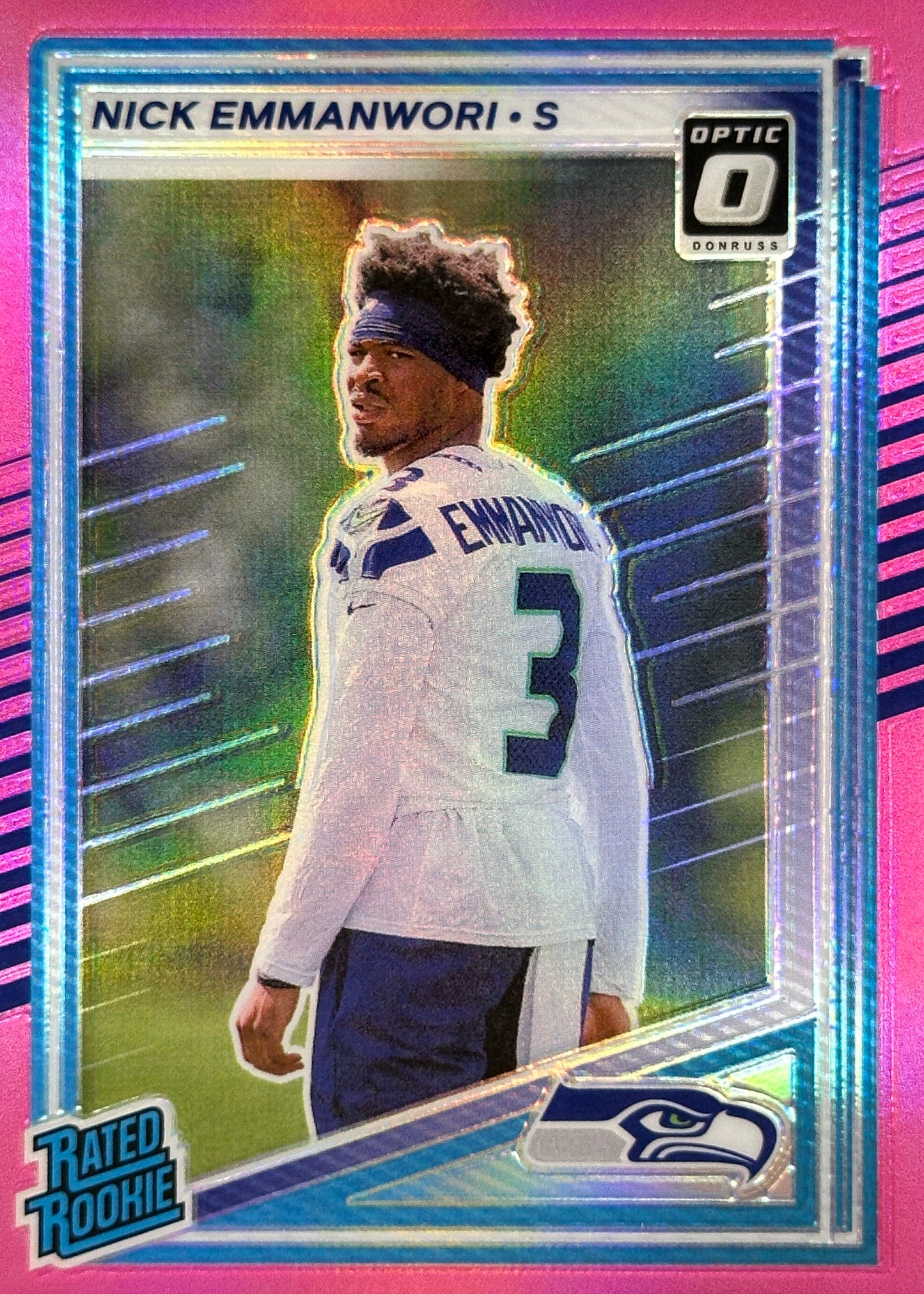 Nick Emmanwori Rated Rookie Optic Pink Preview Seahawks Sports Card