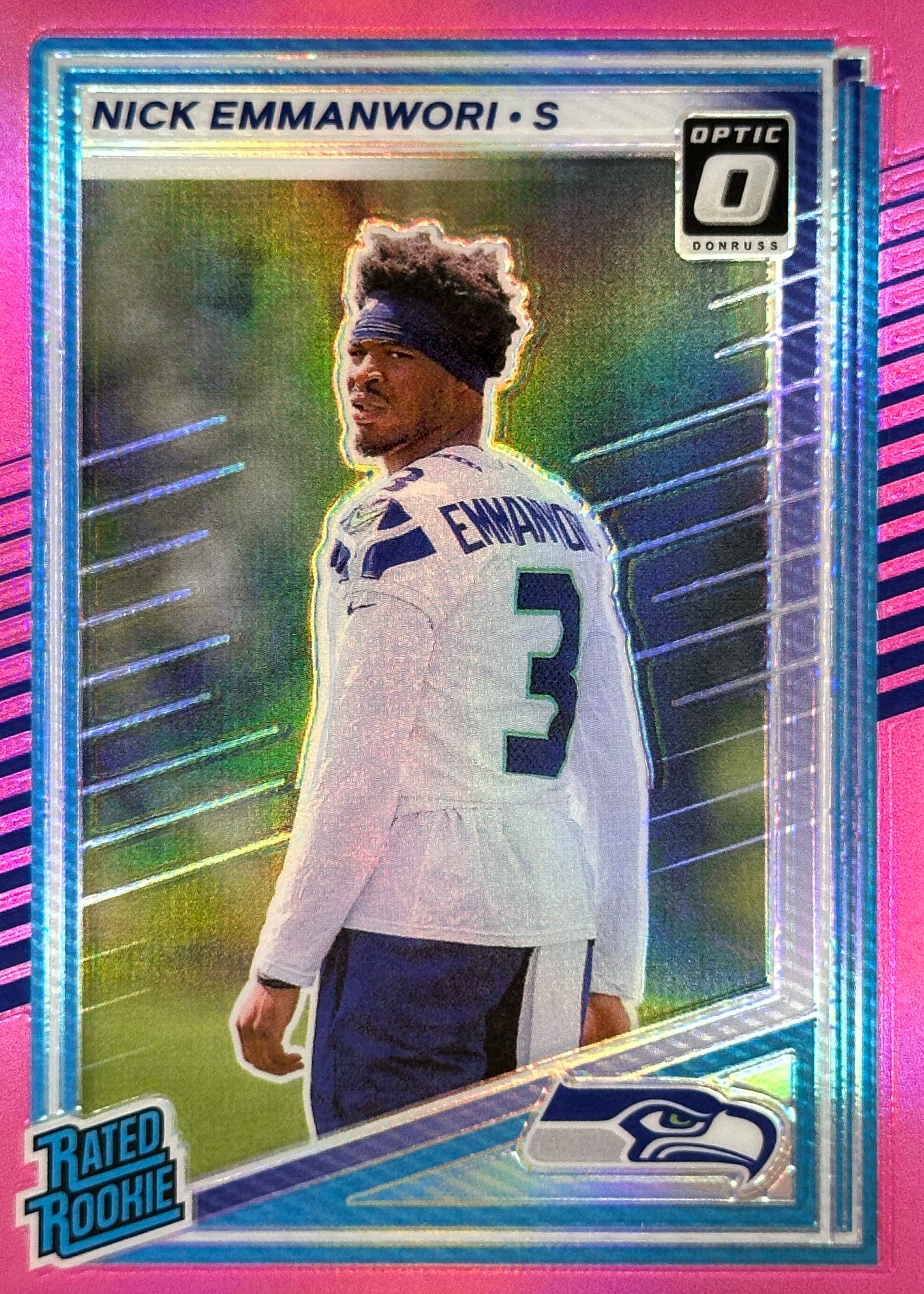 Nick Emmanwori Rated Rookie Optic Pink Preview Seahawks Sports Card