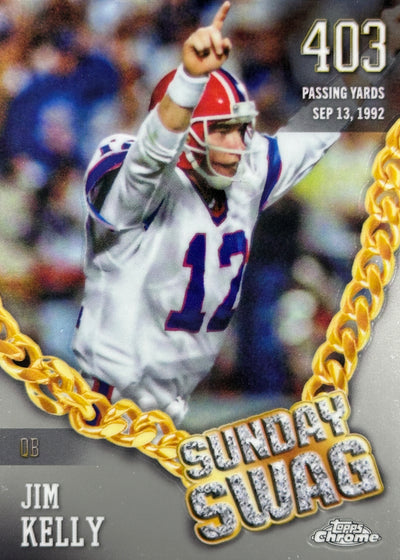 Jim Kelly Sunday Swag Topps Chrome Bills