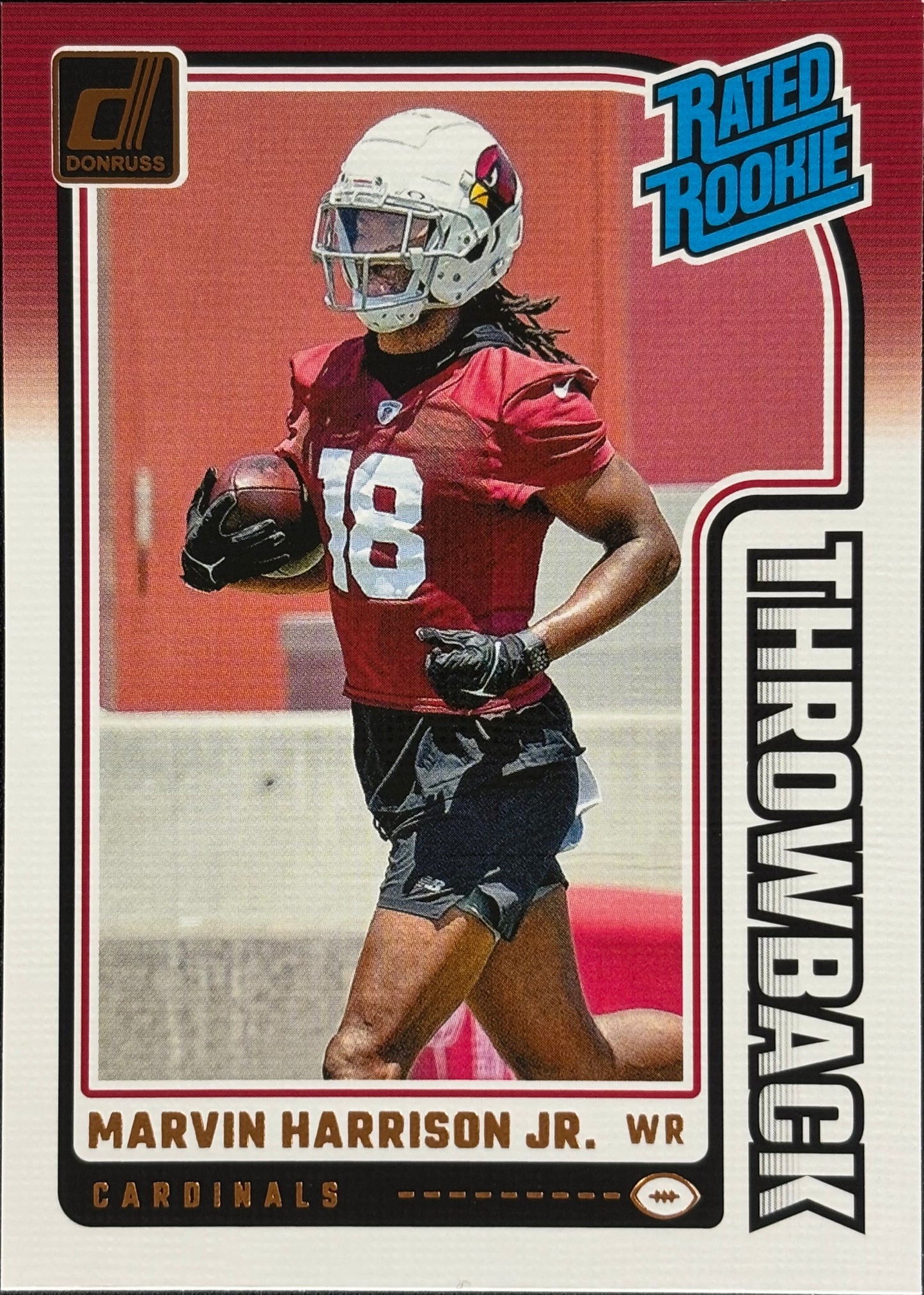 Marvin Harrison Jr. Donruss Throwback Rookie