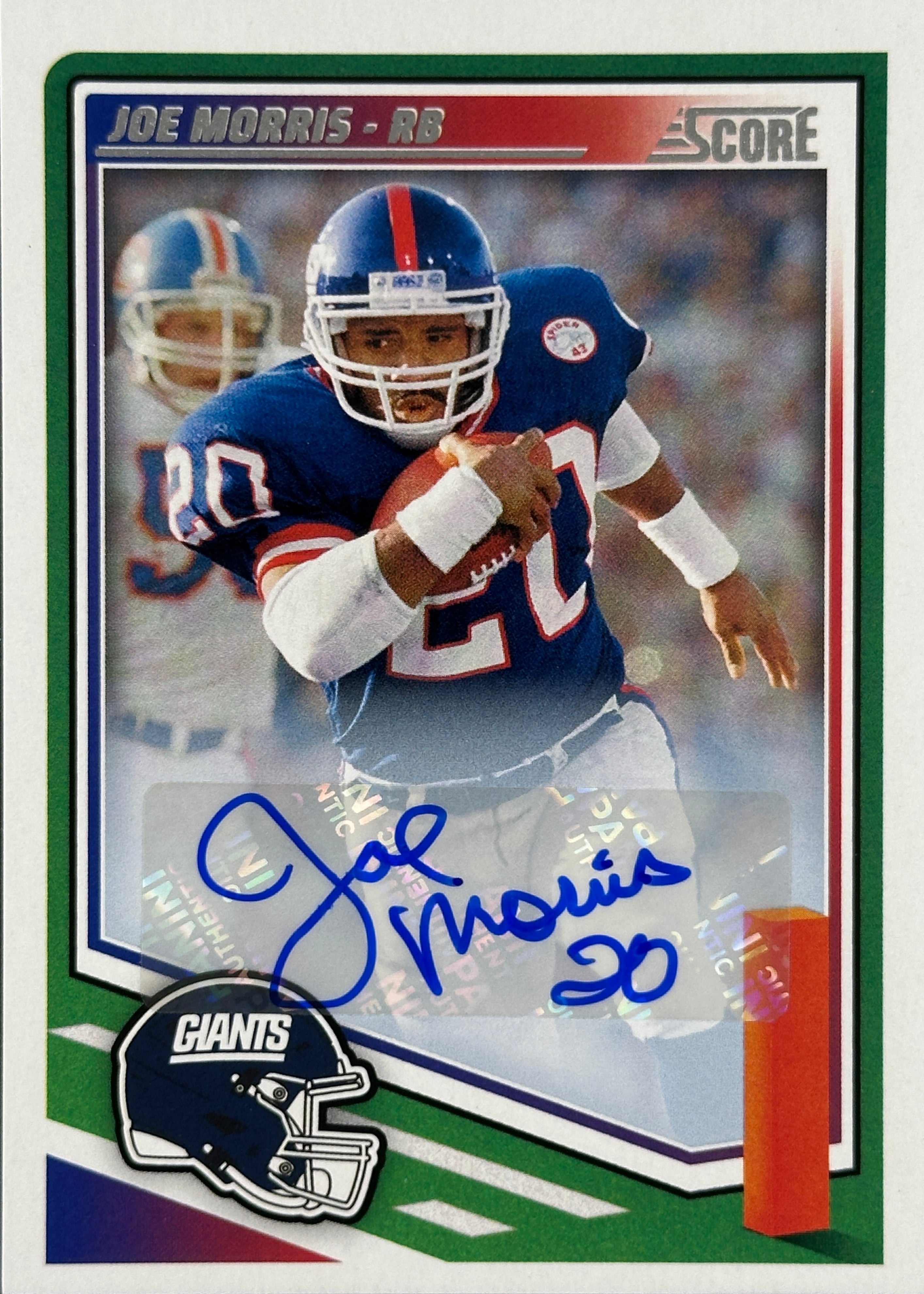 Joe Morris Auto Score Giants – Wayne Collection
