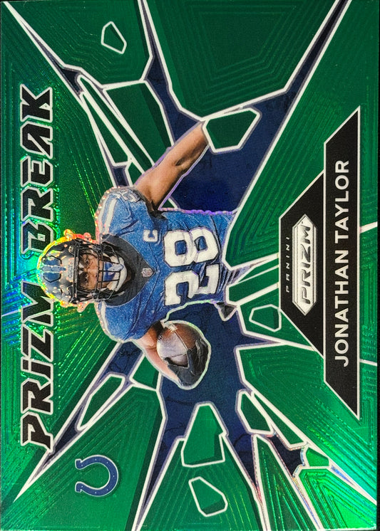 Jonathan Taylor Prizm Break Green Colts