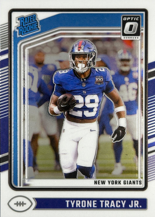 Tyrone Tracy Jr Rated Rookie Optic Giants
