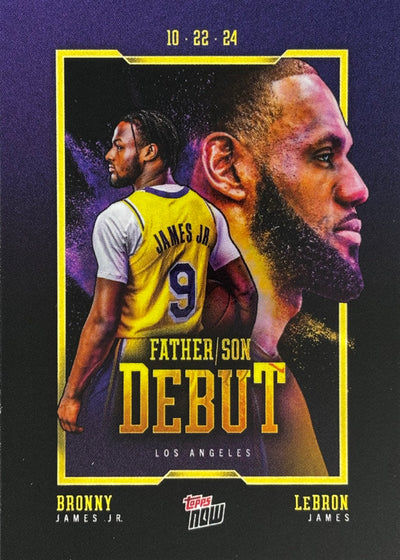 Bronny James LeBron James Debut Topps Now