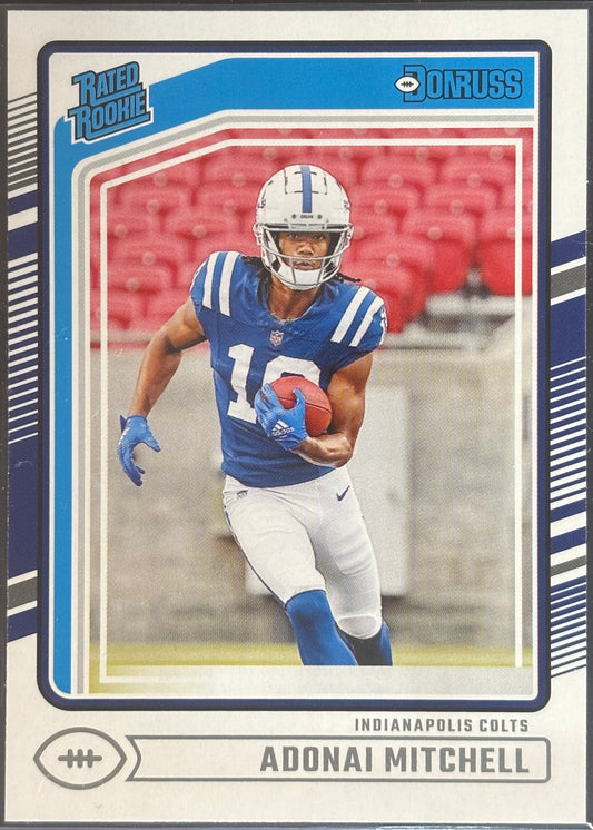 Adonai Mitchell Donruss Rated Rookie