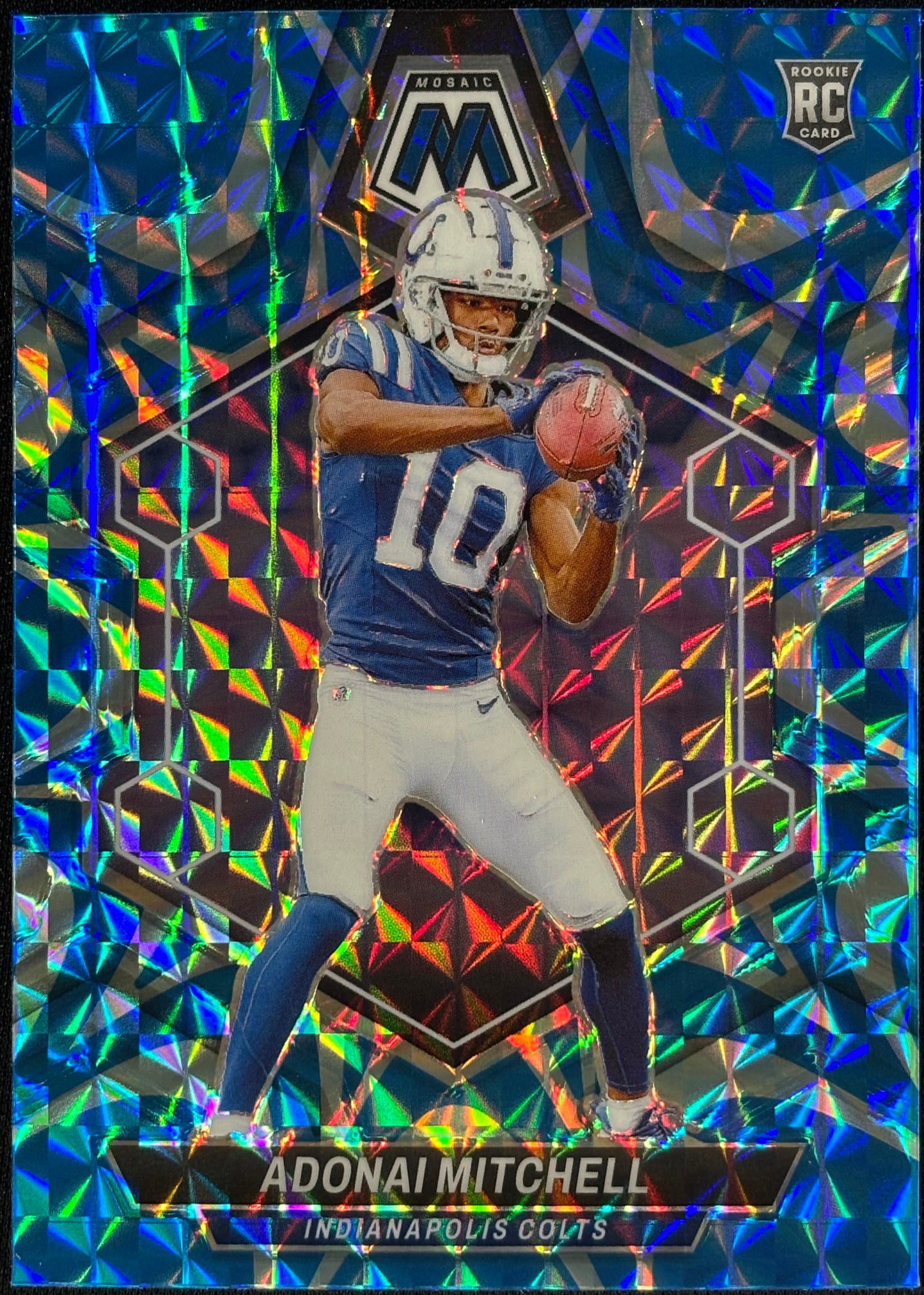 Adonai Mitchell Mosaic Blue Reactive Rookie