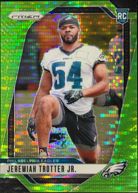 Jeremiah Trotter Jr. Prizm Green Pulsar Rookie