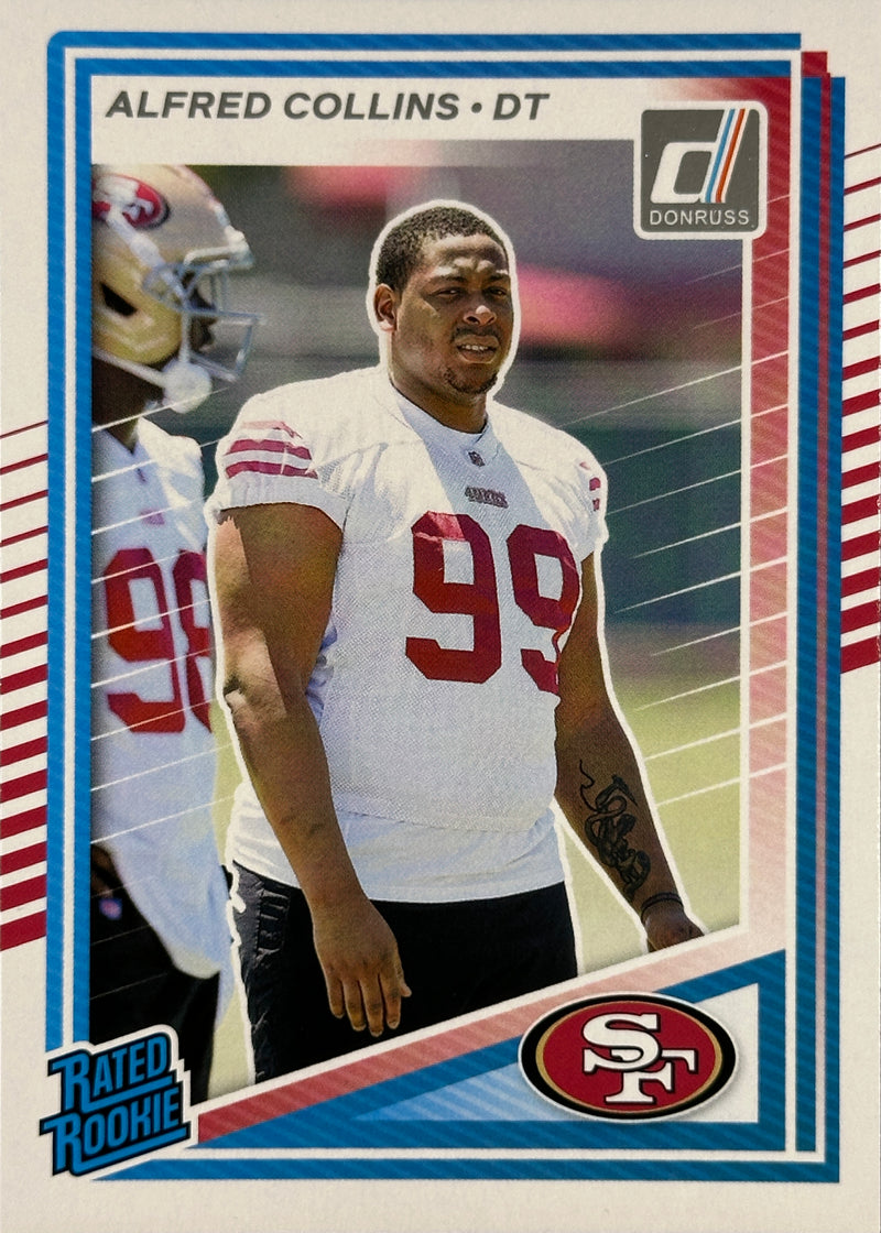 Alfred Collins Rated Rookie Donruss 49ers