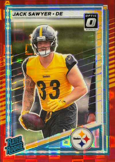Jack Sawyer Optic-Preview Red Pandora Rookie Steelers