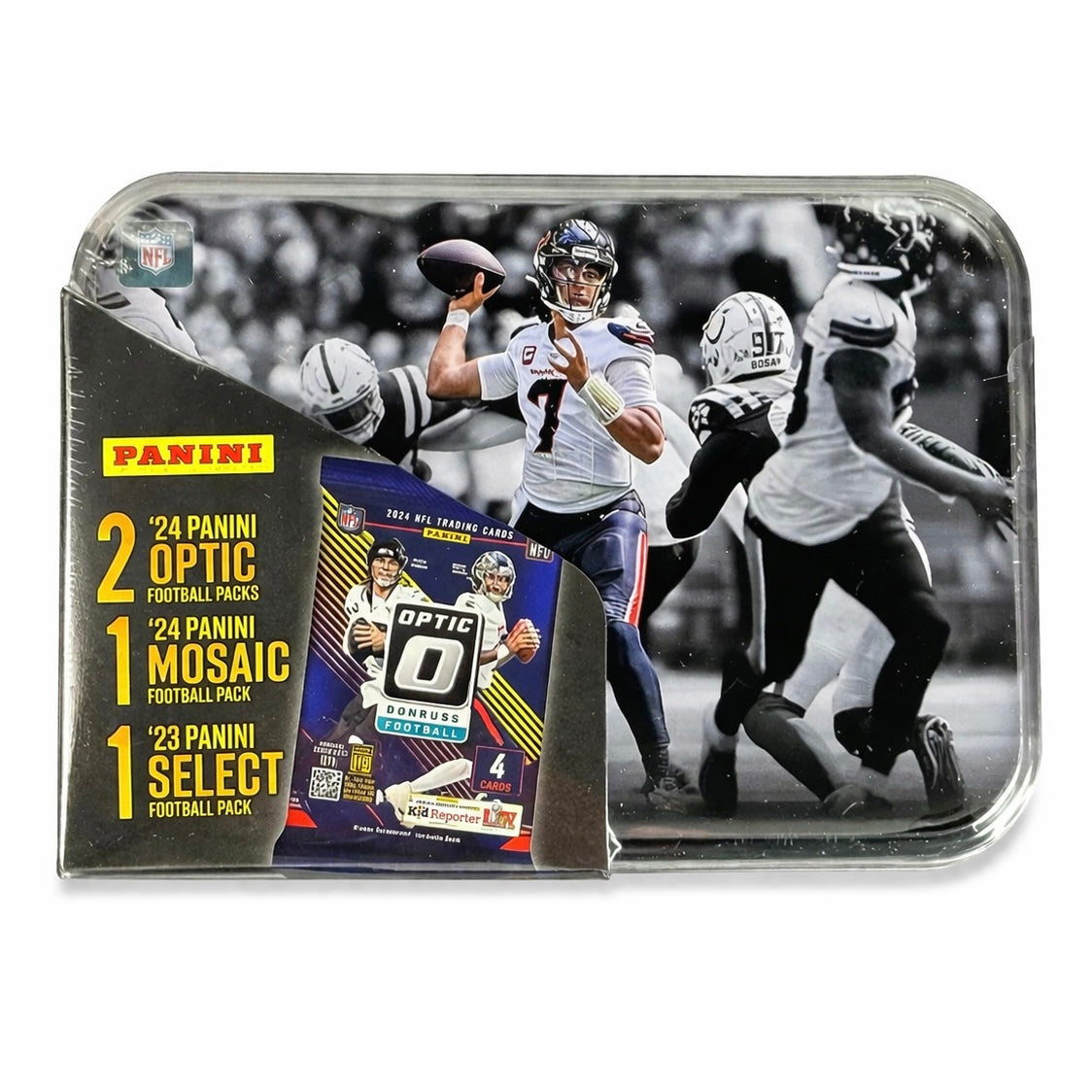 2023-24 Panini NFL Collector Tin Optic, Mosaic, Select SEALED CJ Stroud Sports Card