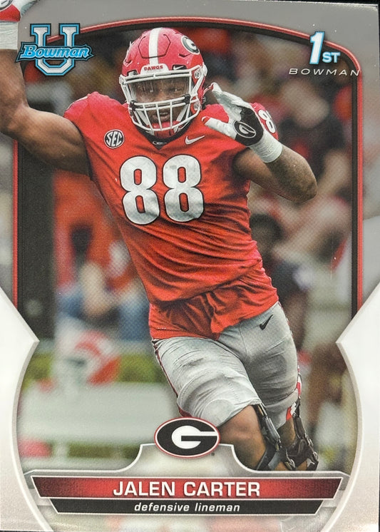 Jalen Carter Bowman U Chrome 1st Eagles