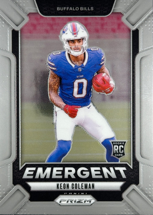 Keon Coleman Emergent Prizm Bills