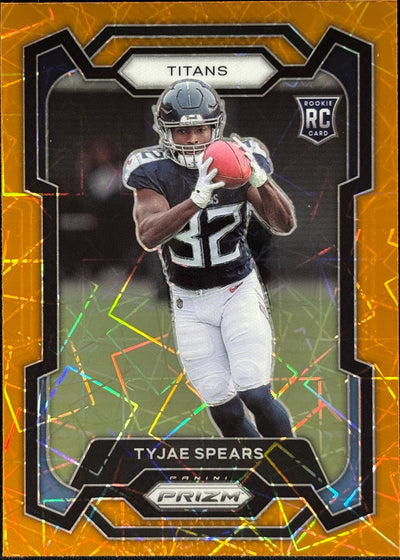 Tyjae Spears Prizm Orange Lazer Titans