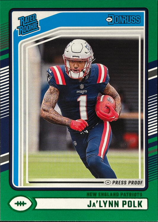 Ja’Lynn Polk Donruss Green Press Proof Rookie