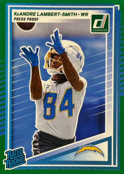 KeAndre Lambert-Smith Green Press Proof Chargers