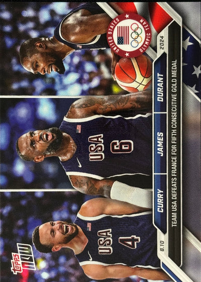 Curry James Durant Olympic Team USA Topps Now #26