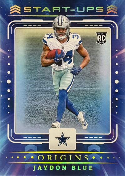 Jaydon Blue Origins Start-Ups Rookie Cowboys Sports Card