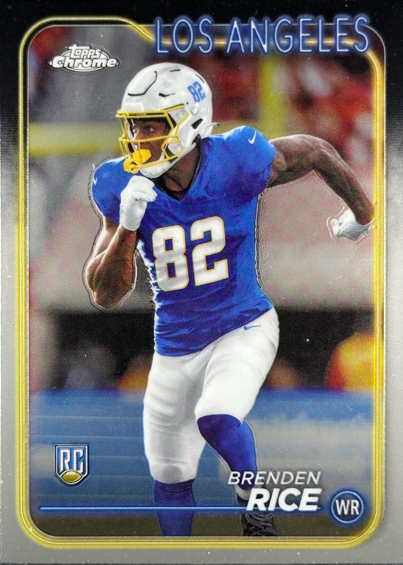 Brenden Rice Topps Chrome Rookie Chargers Seahawks