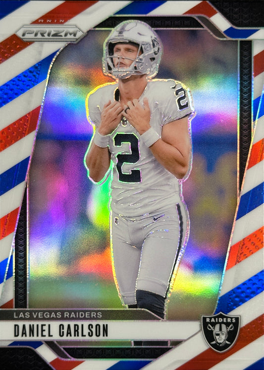 Daniel Carlson Red White Blue Prizm Raiders
