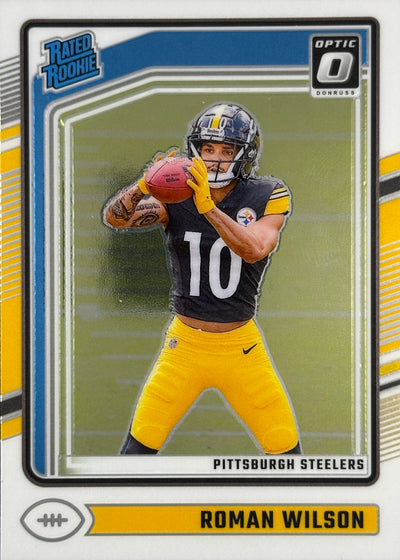 Roman Wilson Optic Rated Rookie Steelers