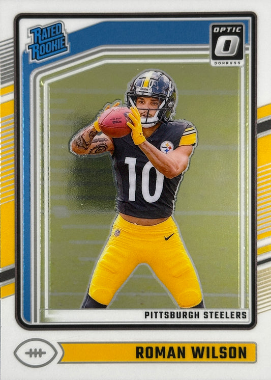 Roman Wilson Optic Rated Rookie Steelers