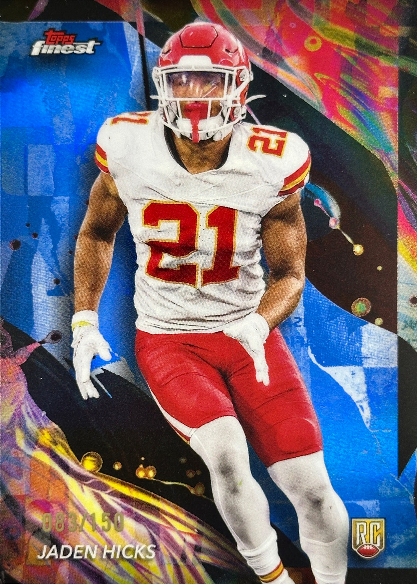 Jaden Hicks Topps Finest /150 Chiefs