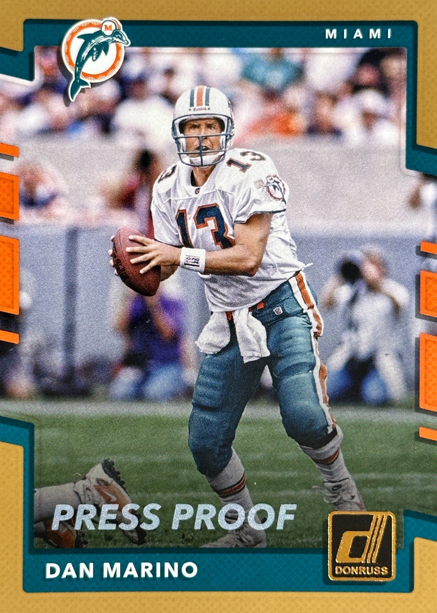Dan Marino Bronze 2017 Press Proof Donruss Dolphins