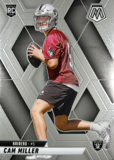 Cam Miller Mosaic Rookie Raiders Sports Card