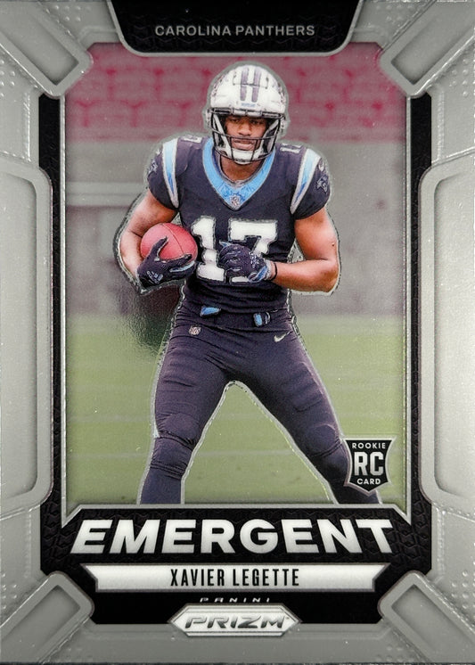 Xavier Legette Emergent Prizm Rookie Panthers