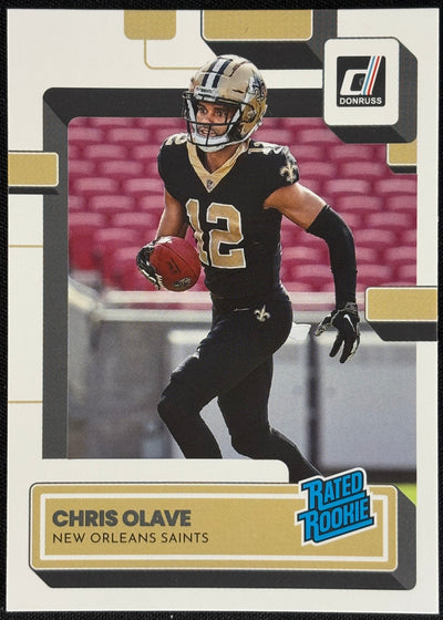Chris Olave Donruss Rated Rookie Saints