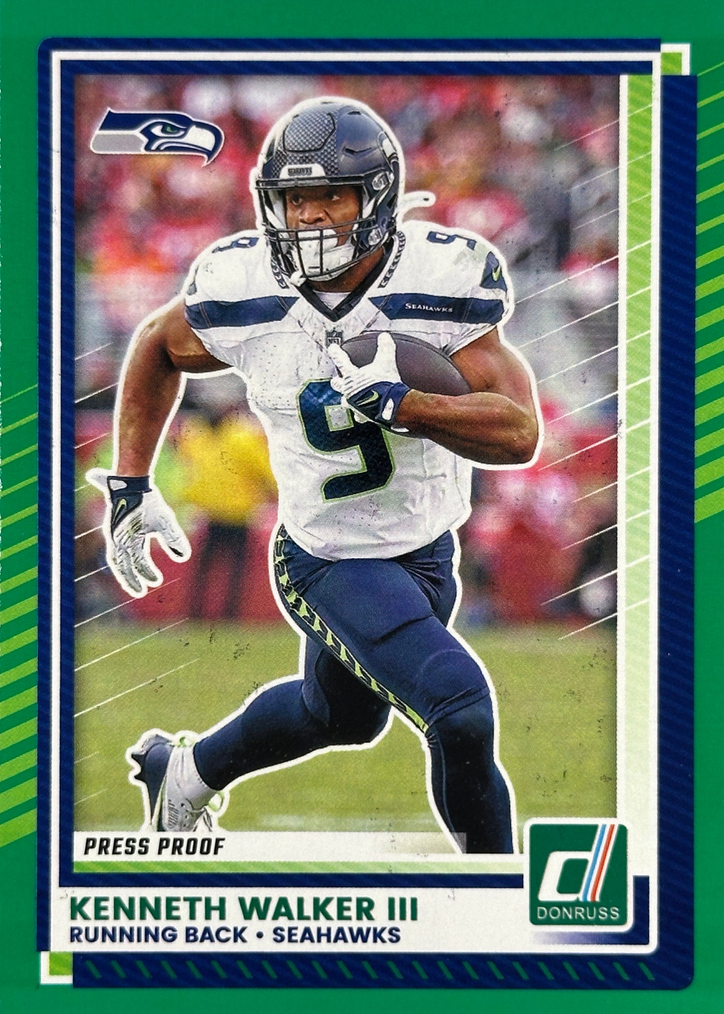 Kenneth Walker III Donruss Green Press Seahawks