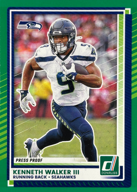 Kenneth Walker III Donruss Green Press Seahawks