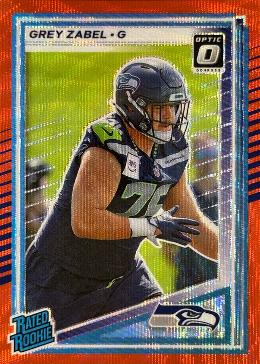 Grey Zabel Red Wave Optic Preview Rated Rookie Seahawks