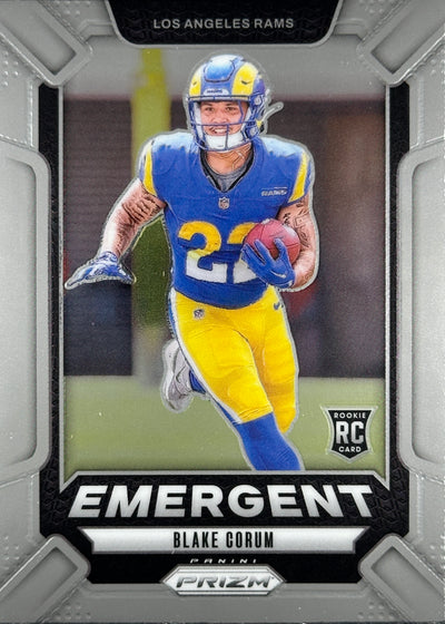 Blake Corum Prizm Emergent Rookie Rams